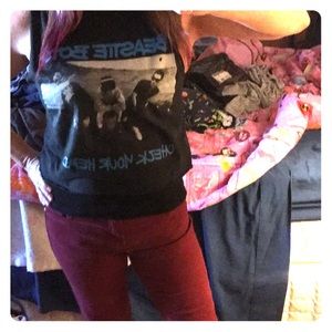 Small Beastie Boys Check Your Head cropped t-shirt